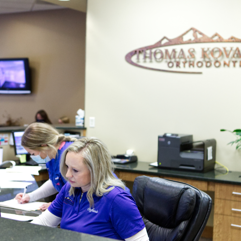 patient and doctor smiling